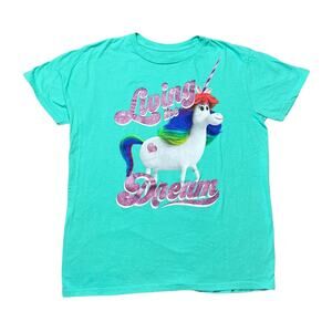 Disney Parks Inside Out Rainbow Unicorn Tee Size Large